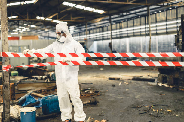 Professional Trauma Scene Cleanup technician working in Steeleville, IL